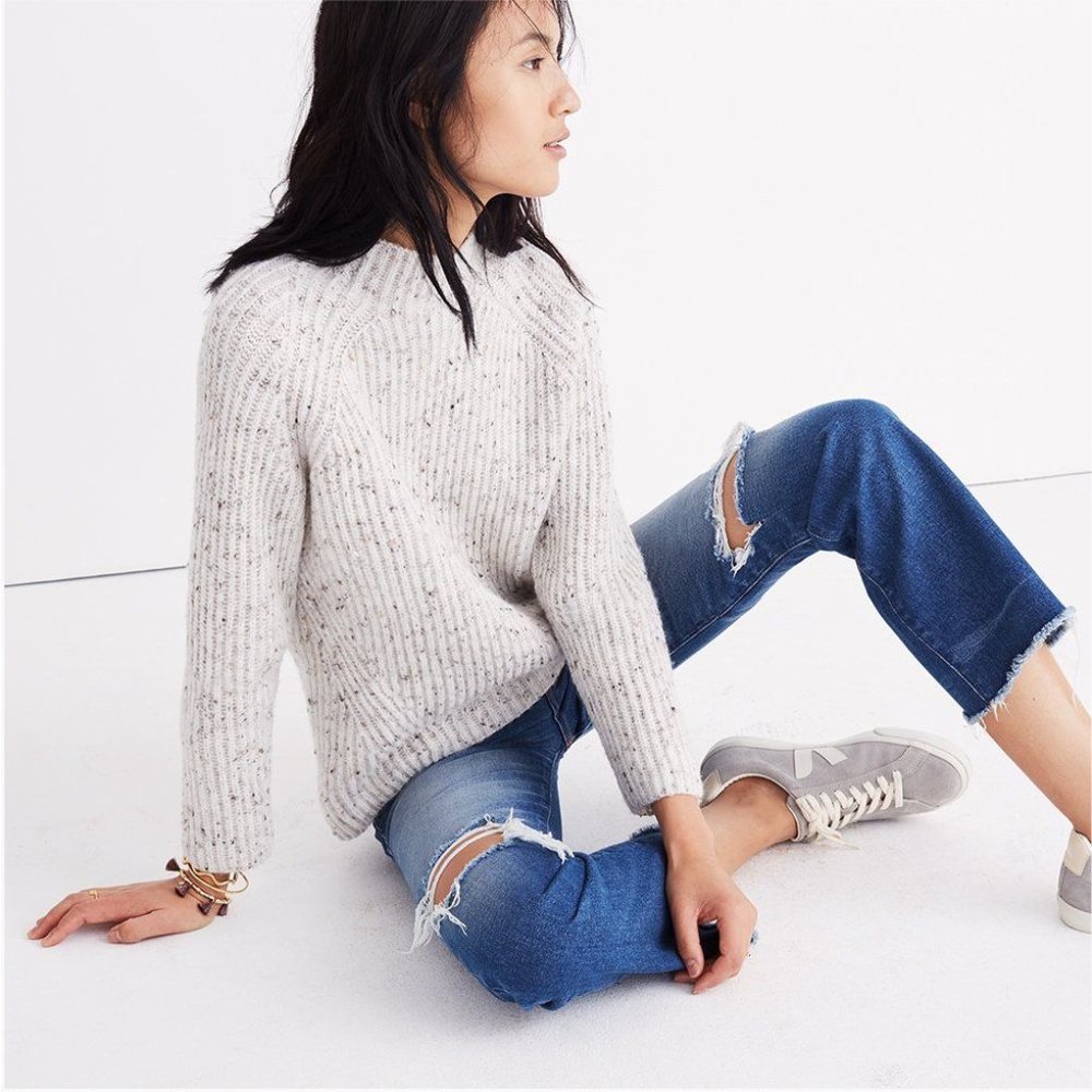 Madewell Northfield Mockneck Ribbed Sweater